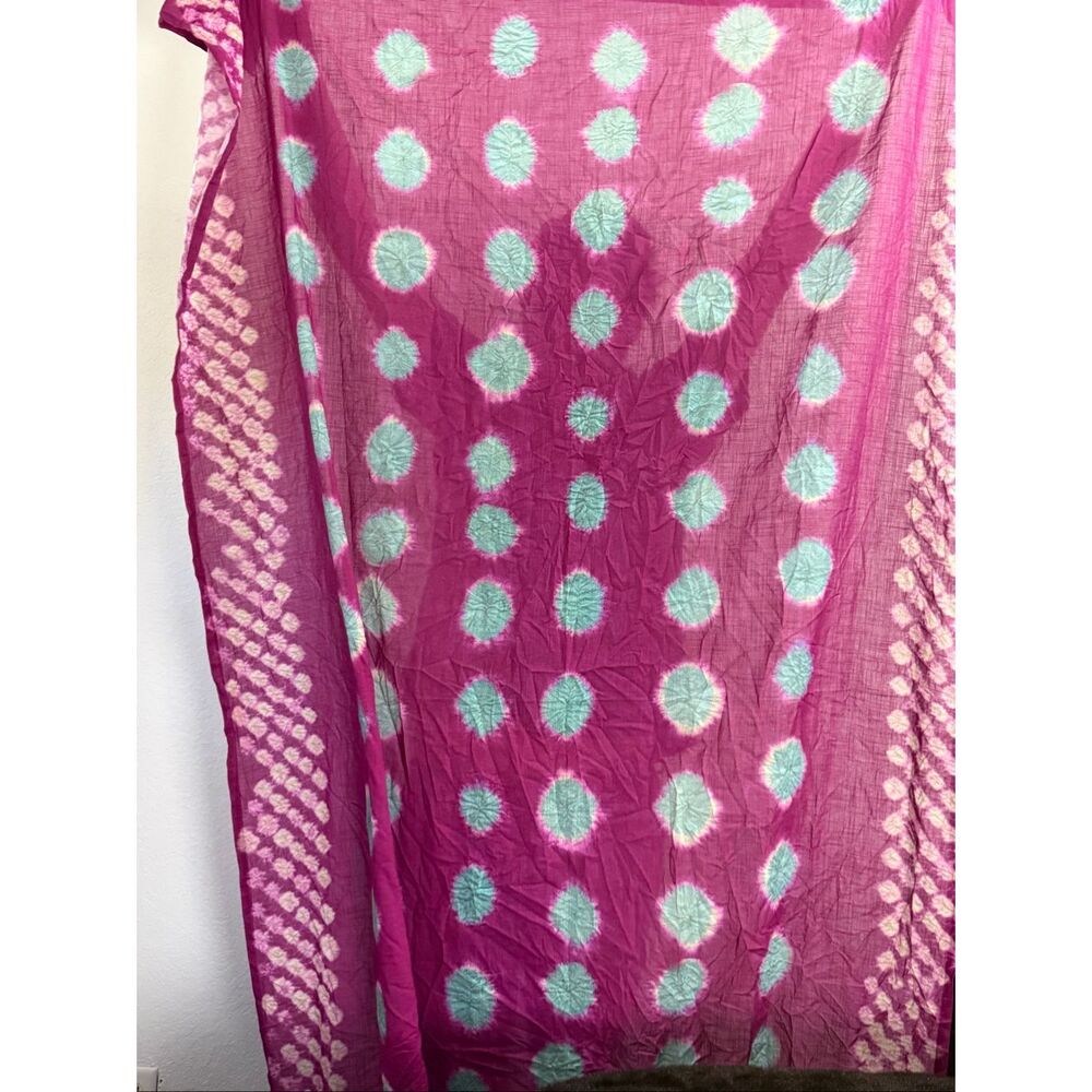 Anthropologie Bandi Dotted Curtain purple turquoise 1 panel New - Picture 2 of 6